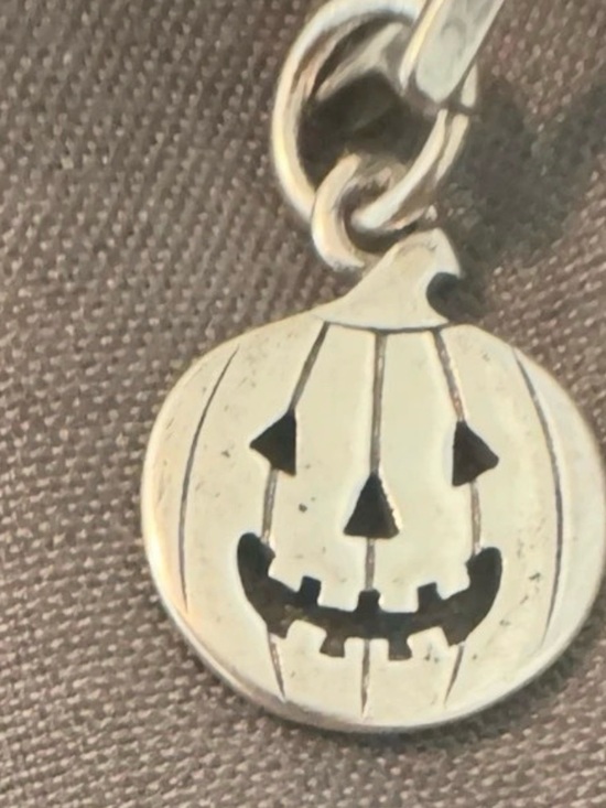 James Avery Jewelry - James Avery Silver Jack-O'-Lantern Bracelet Charm Halloween charm